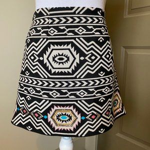 JUDITH MARCH | Beaded Aztec Mini Skirt